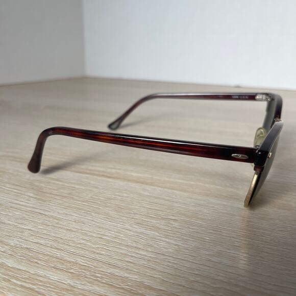 Vintage B&L Ray-Ban W0356 Clubmaster Sunglasses FRAMES ONLY Tortoise Shell - Picture 10 of 10